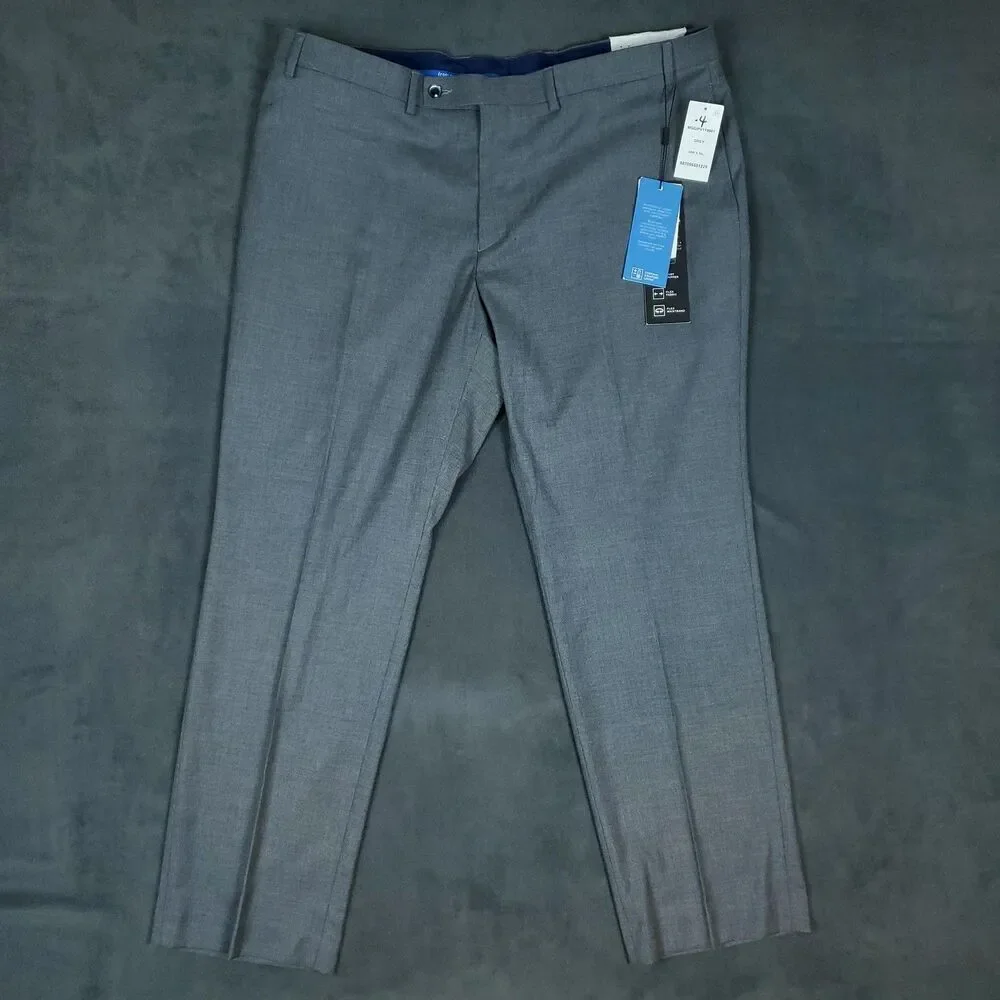van heusen slim fit flex dress pants Van Heusen Flex Stretch Slim Fit Dress Pants Smoke Gray grey Mens Size W34xL34